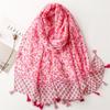 Fashion Paisley Abstract Floral Tassel Viscose Shawl Scarf Lady High Quality Wrap Thin Pashmina Stole Muslim Hijab 180*90Cm