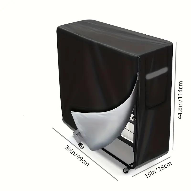 Водонепроницаемый складной чехол для хранения кровати на молнии - Пылезащитный чехол для раскладной кровати для дома, офиса - Подходит для использования в помещении/на улице