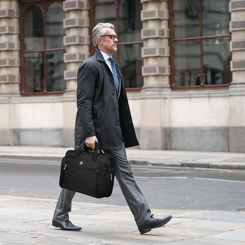 Мужской портфель, рабочая сумка, сумка через плечо, деловая сумка для ноутбука 15,6 дюйма