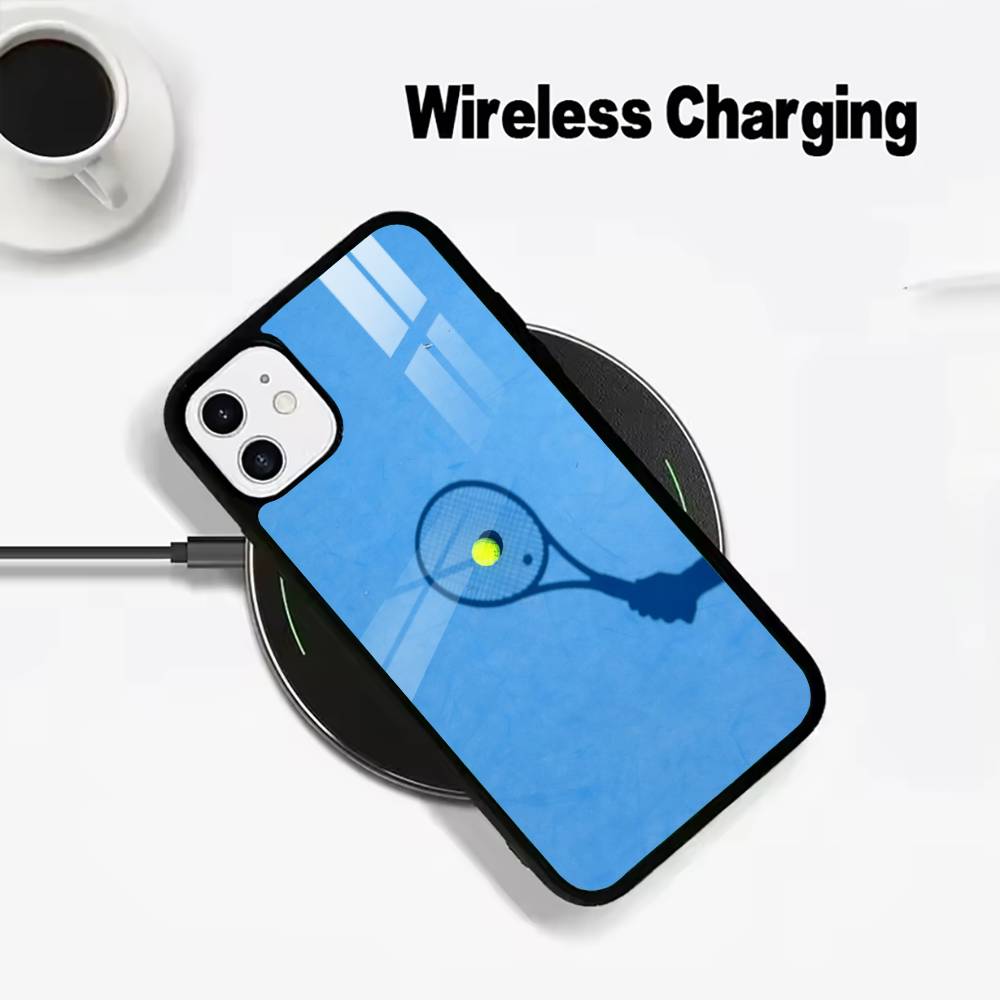 Popular Sport - Tennis Phone Case For IPhone17 16 15 14 13 12 11 Pro Max 16/15/14Plus Wireless Charger Cover Funda