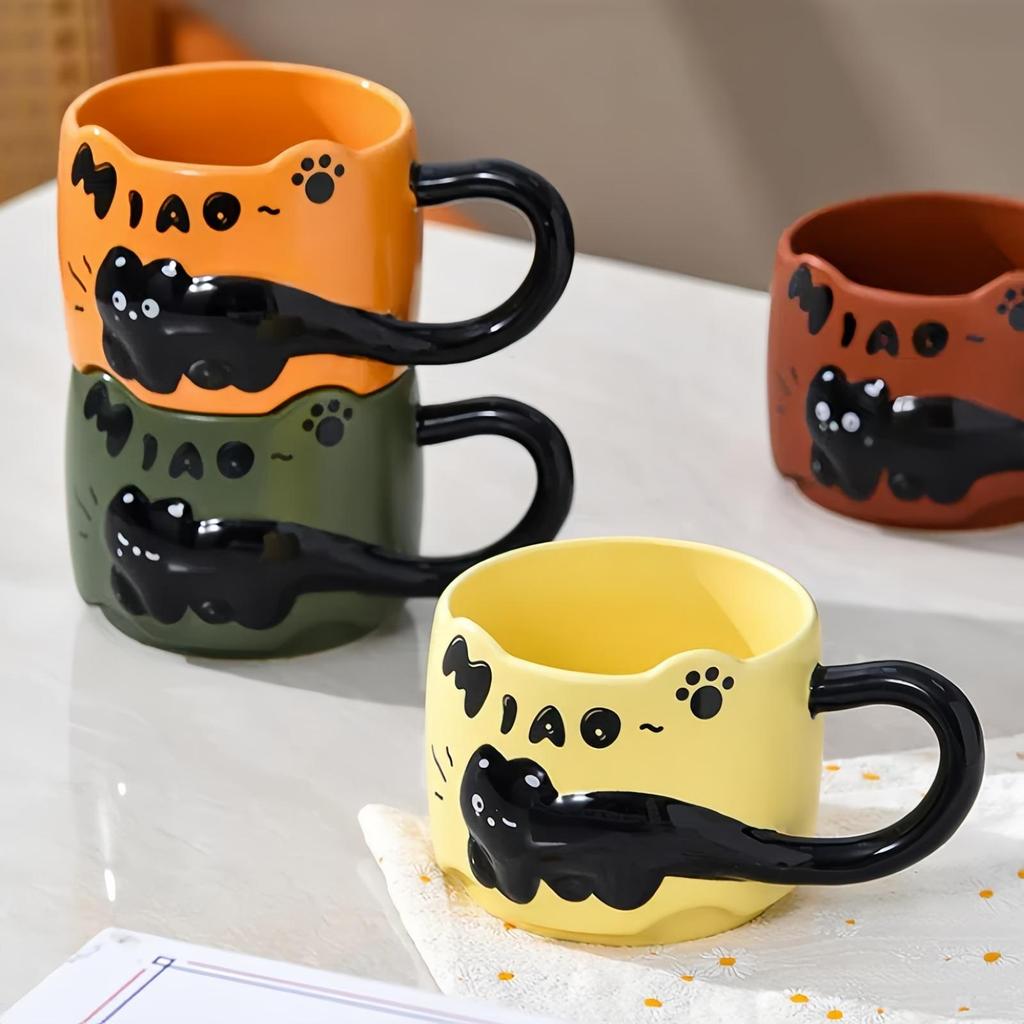 Кружка Cat Stacking Mug Креативная кружка Домашняя кружка Набор керамических кофейных кружек