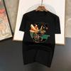 Trendy Luxury Brand Printed Short Sleeved T-shirt for Spring and Summer, Loose, Fashionable, Casual and Versatile T-shirt