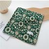 Flower Cotton Linen Print Scarves Floral Square Handkerchief Elegant Small Square Scarf  Women