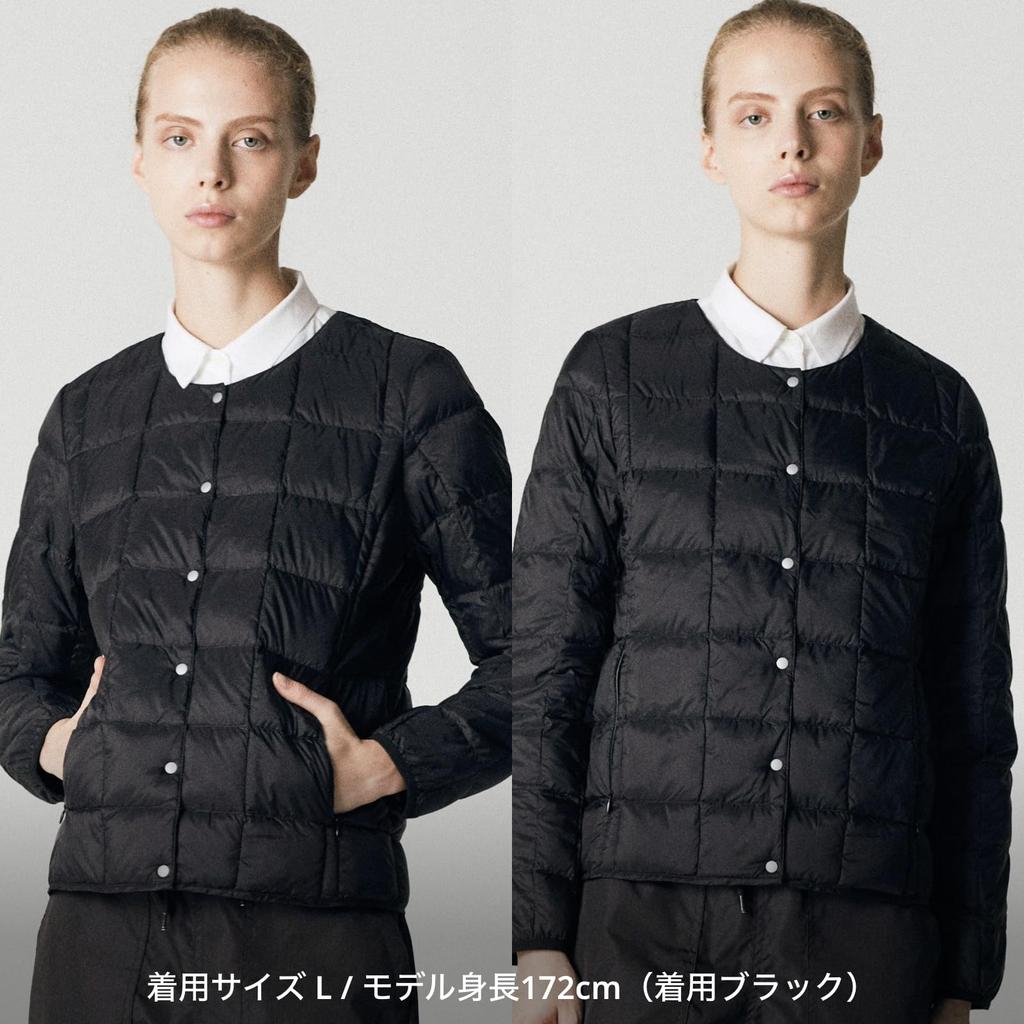 TAION Женская пуховая куртка с круглым вырезом и пуговицами (TAION-W104)