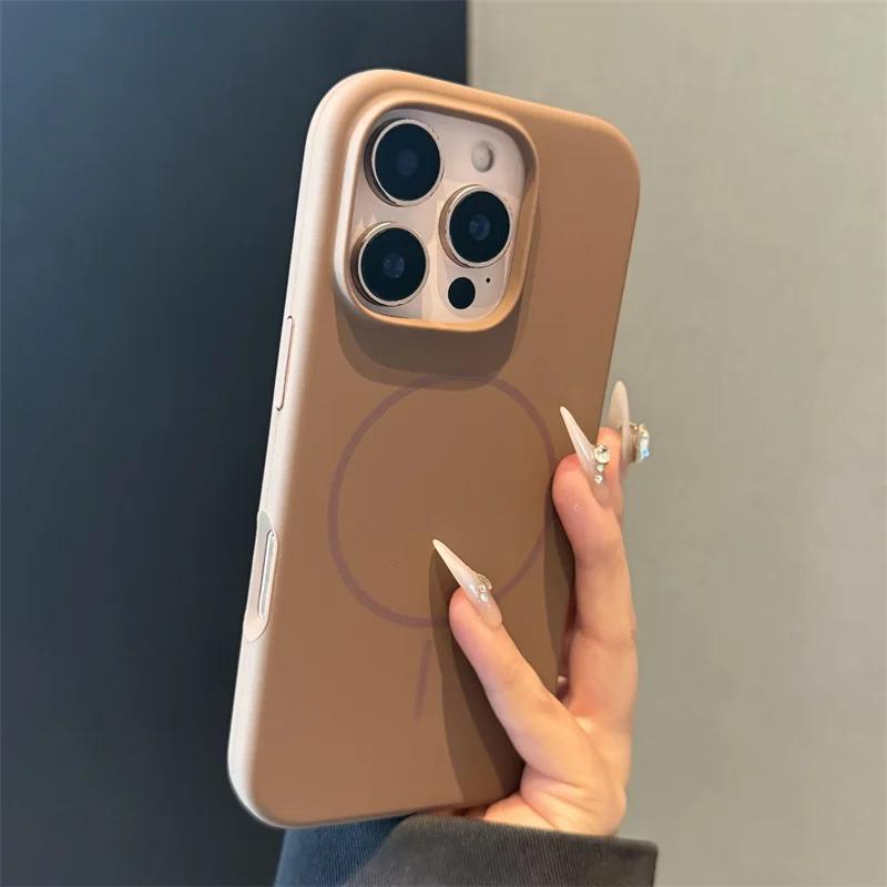 Оригинальный чехол из жидкого силикона MagSafe для iPhone 17 Pro 16 15 Plus 14 13 12 11 Pro Max Air Магнитная беспроводная зарядка Резиновая крышка