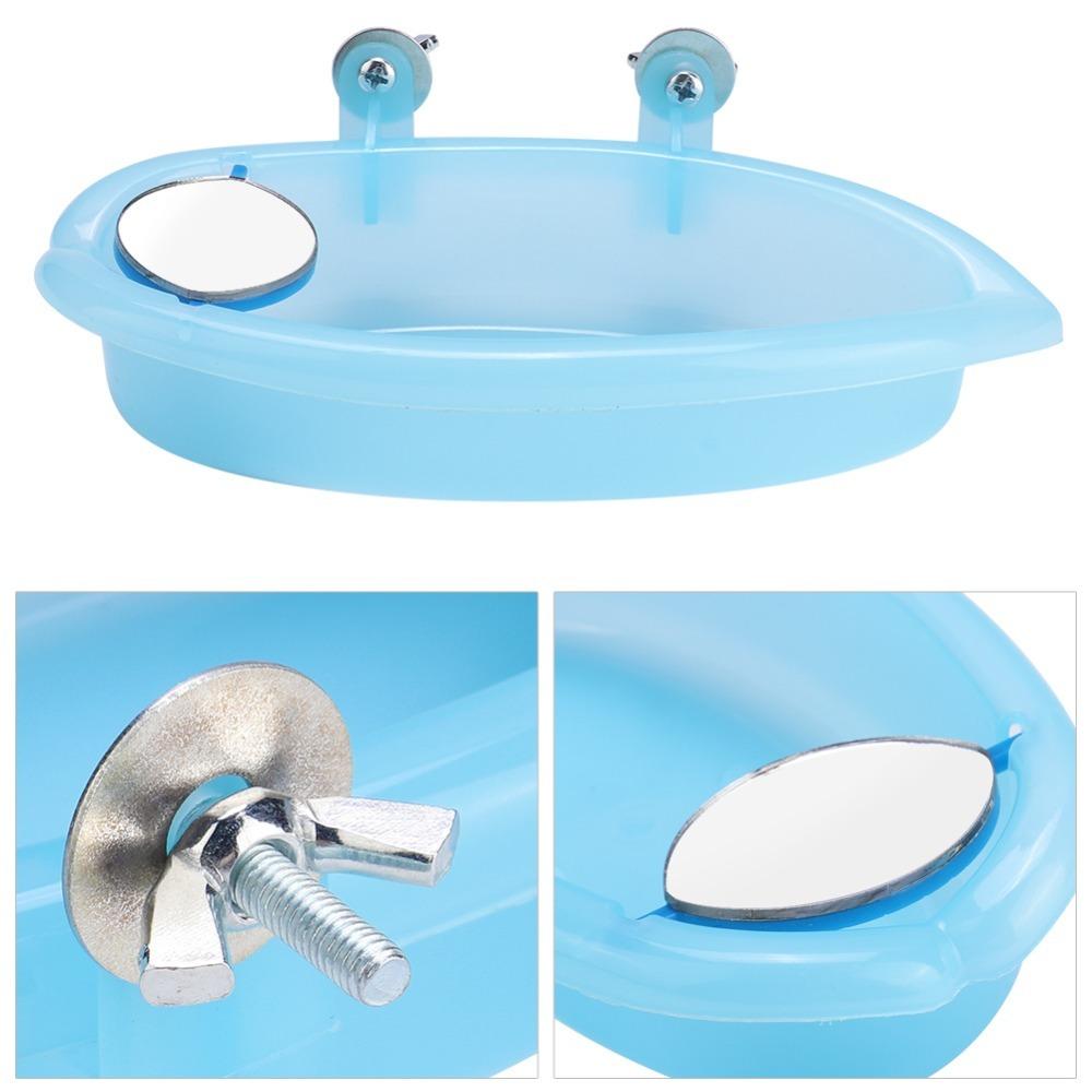 Easy To Install Bird Bathing Tub Easy To Clean Parrot Bathtub Toy Cage Bird Bath Budgie Cage Use