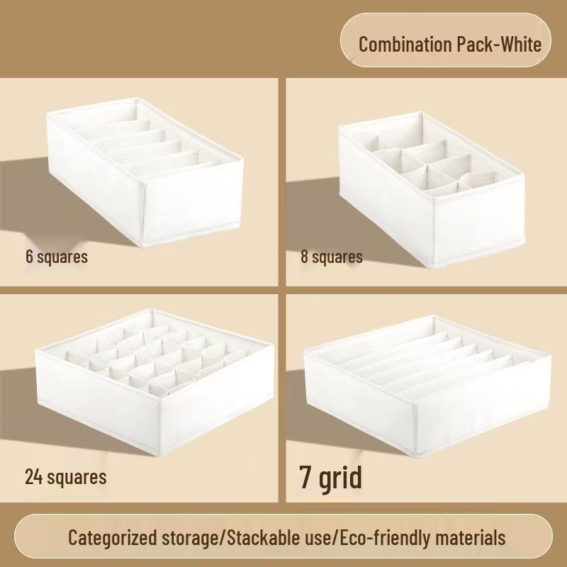 Складной ящик для хранения нижнего белья и носков с разделителями – Органайзер для ящика для бюстгальтеров и трусиков