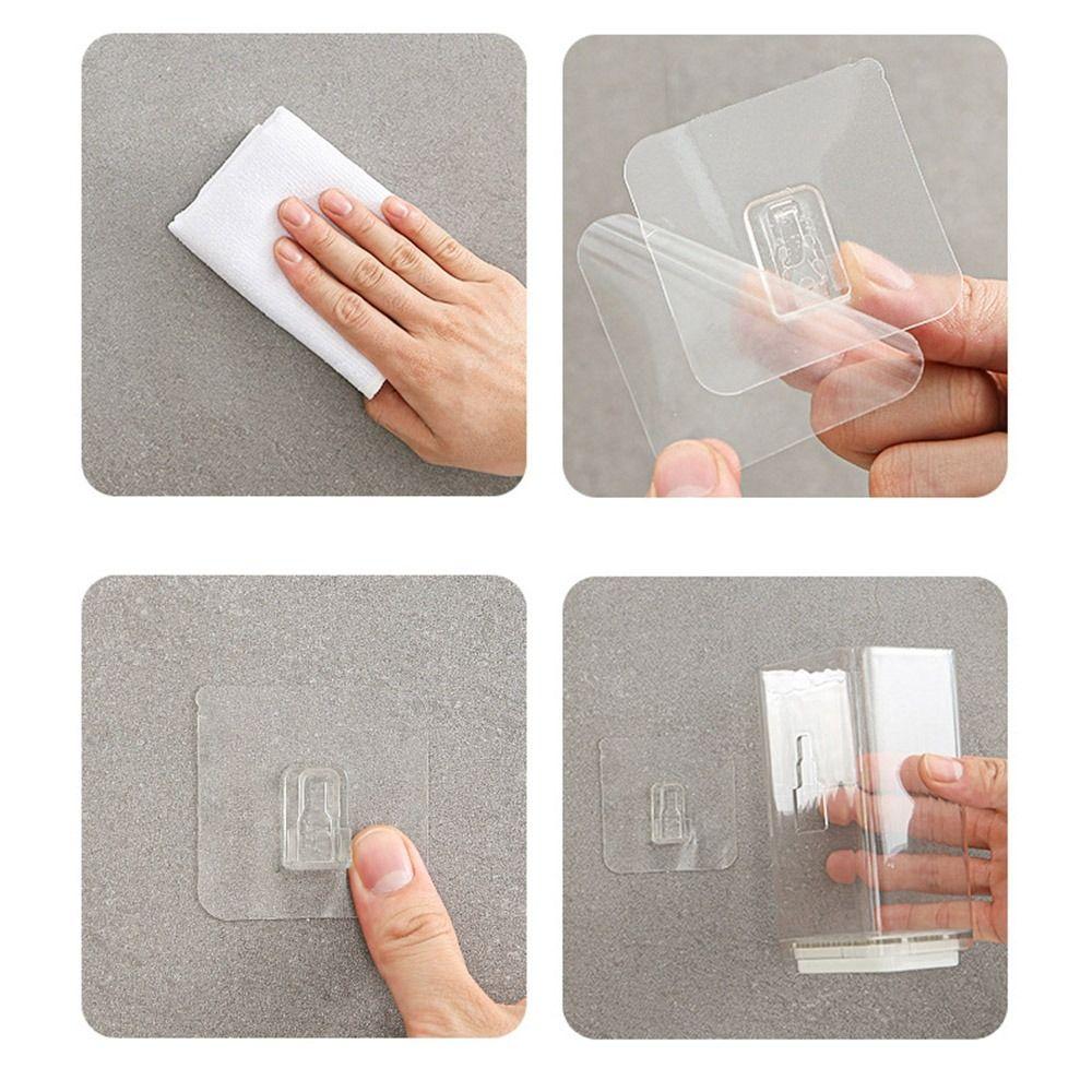 Plastic Wall Mounted Chopsticks Tube Adhesive Spoon Cutlery Organizer Bathroom