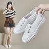 Breathable Shoes  Shallow Mouth Round Toe All-Match Casual Female White Sneakers