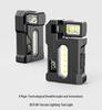 Magnetic USB Rechargeable Multi-Angle Flashlight with Digital Display & Red/Blue Warning Lights