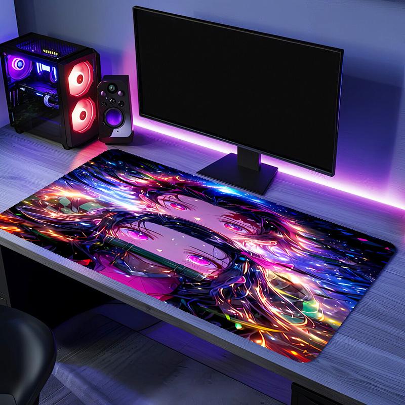 Demon Slayer Mouse Pad - Non-Slip Rubber Base, Smooth Surface for Work,Gaming,Office,And Home Use, Desk Mouse Pad