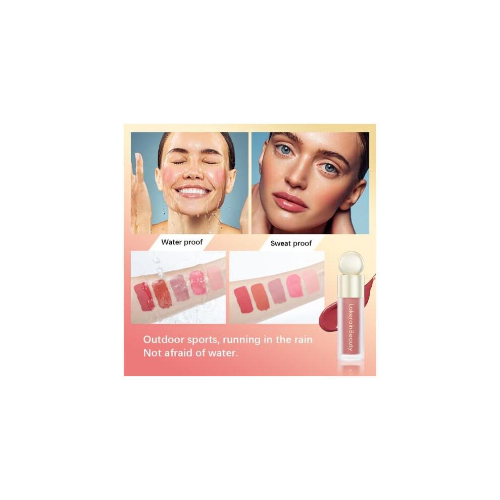 Liquid Blush - Cream Blush - Waterproof Lightweight Natural-Looking Smooth Natural-Looking Dewy Finish Skin Tint Blush Makeup - 7.5ml