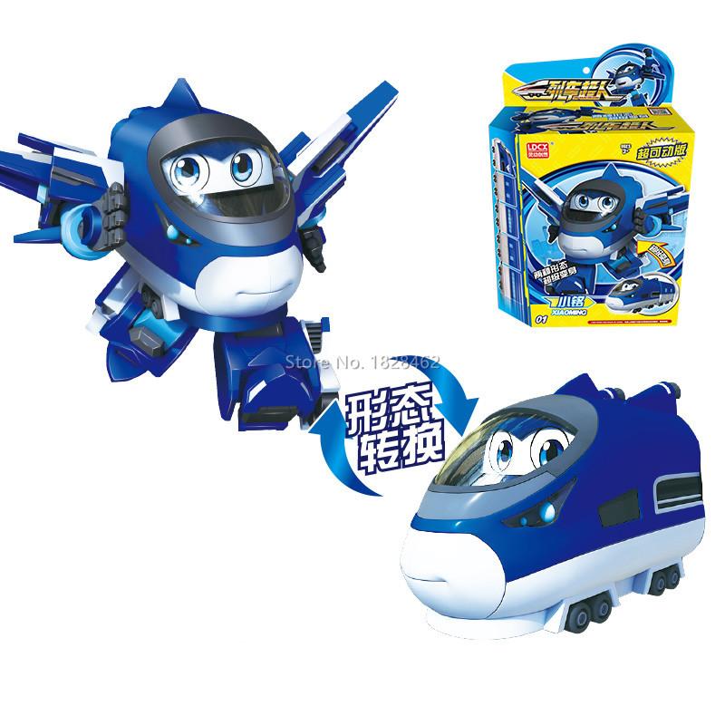 АБС Мини Китайская высокоскоростная железная дорога Суперпоезд Робот Трансформация Игрушка Деформация Машина Фигурка Действия CHSR Игрушки для Детей Подарок