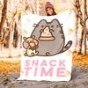 1 шт. Фланелевое одеяло Pusheen на тему закусок - Мягкое теплое, с 3D-печатью, легкое, для всех сезонов, для кемпинга, путешествий, кровати-080735