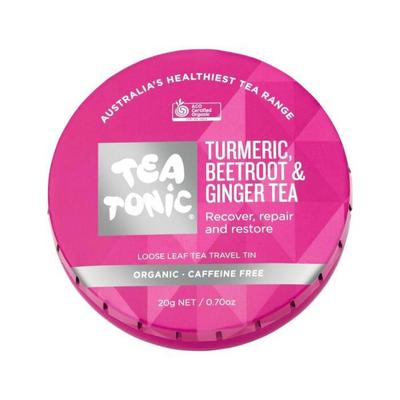 Чайный тоник Органический чай с куркумой, свеклой и имбирем Дорожная банка 20 г