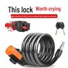 Portable Anti-Theft Bicycle Disc Lock with Steel Cable for Bikes and Electric Vehicles