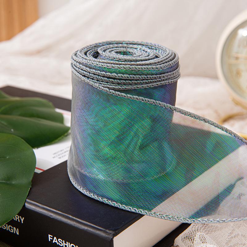 6 см перламутровая лента из пряжи «рыбий хвост» для создания цветочных букетов, подарков и украшений для тортов своими руками