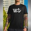 W Anchor T-shirt Funny Rude Joke Offensive Office Gift Present