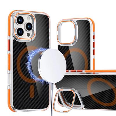 Чехол-подставка Magsafe Magnetic Wireless Charger Military Grade для iPhone 16 Pro Max 15 Pro Max 14 Pro 13 12 11 с жестким держателем и защитным чехлом-подставкой