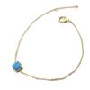 [P4376] - Позолоченный браслет 'Essentiel' бирюзовое золото - 18 см 6 мм