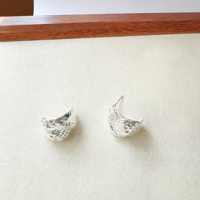 Французские металлические серьги-кольца с лавовыми блоками для женщин, простые, золотистого цвета, двусторонние, квадратные, геометрические, серьги-пряжки, ювелирное украшение, подарок