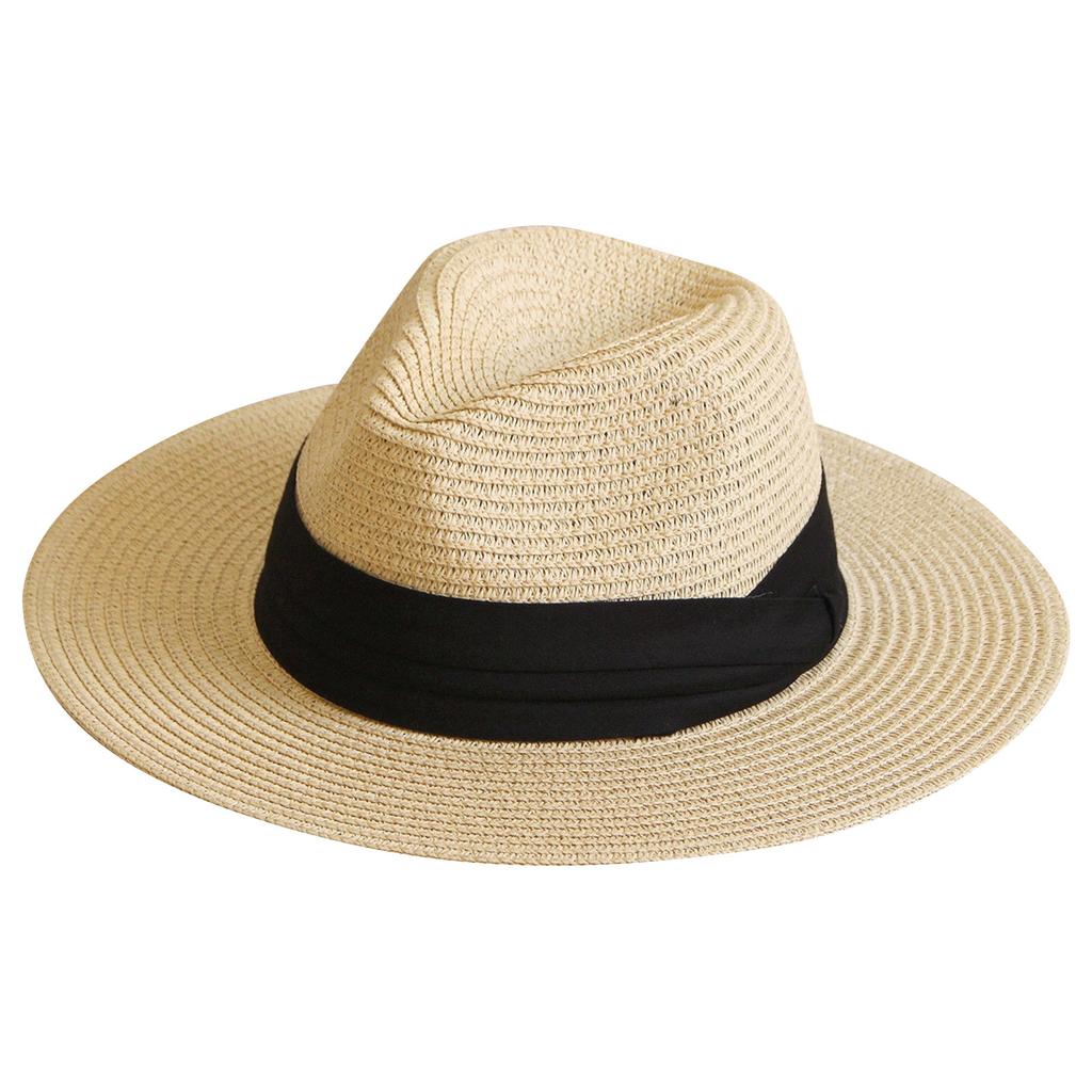 Hat Sun Hats For Women Men Wide Fedora Straw Beach Hat Couple Beach Hat