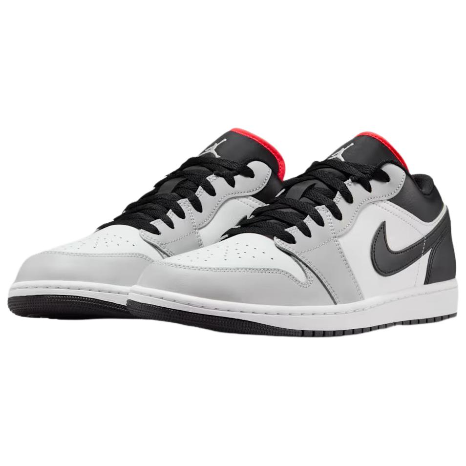 Кроссовки Air Jordan 1 Low Neutral Grey Summit White Мужские Infrared-23 Черный 553558-045