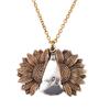 European-American Sunflower Pendant Necklace: Couple's Floral Alloy Jewelry Fantasy Gift