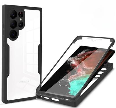 360 Полный Защитный Чехол Для Телефона Samsung Galaxy S24 S23 S22 S21Ultra A54 A52 A32 5G Мягкий Прозрачный Тонкий Силиконовый Чехол
