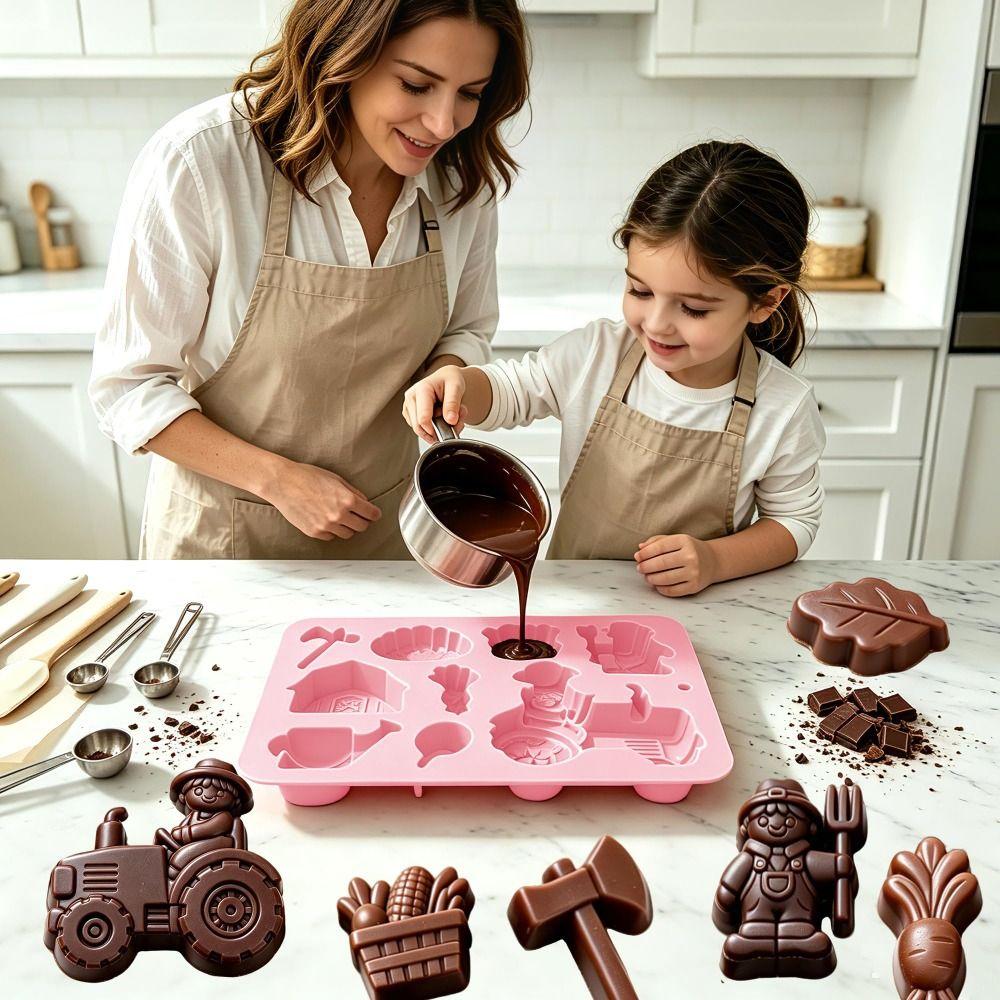 Farm Theme Mousse Cake Mold Reusable Baking Mould New Chocolate Dessert Mold DIY Baking