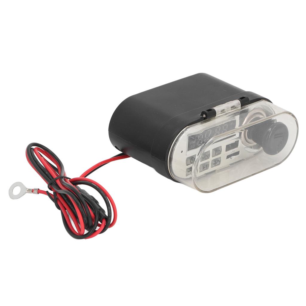 Waterproof Bluetooth Motorcycle Speaker Multifunction Fast Charging Usb Phone Charger with Cigar Lighter Socket