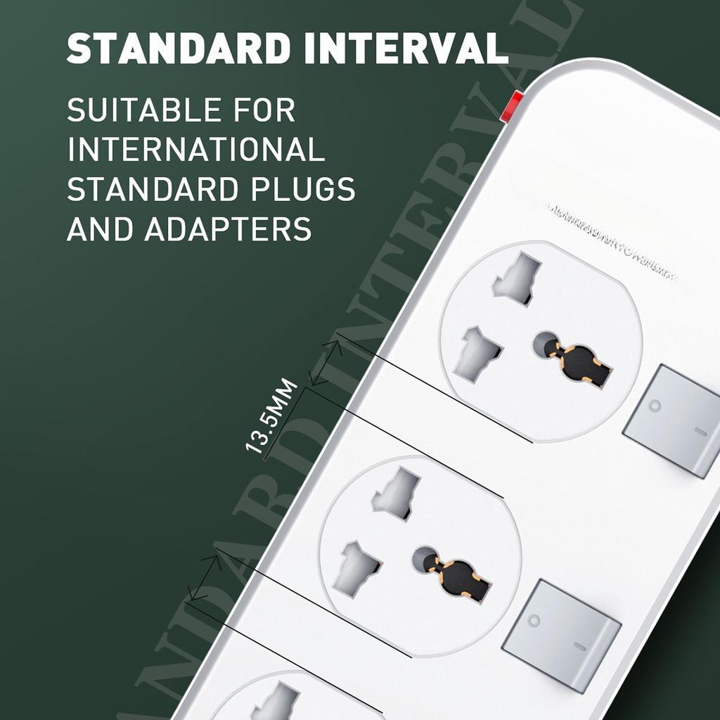 2500 Вт Электрический 4-х розеточный + 4 USB-удлинителя, удлинитель 3,4 А 5 В, шнур для вилки США/Великобритании, 4 розетки, адаптер для электрических розеток, белый, AC100-250 В, 50-60 Гц