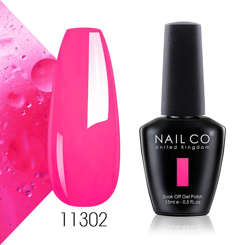 NAILCO 15 мл летний очевидный свежий флуоресцентный цветной гель-лак для дизайна ногтей, блестящий маникюрный набор, УФ/светодиодный гель для ногтей
