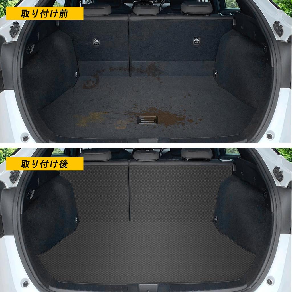 YORKNEIC Toyota Prius Luggage Mat 50 Series 2015 To 2022 2WD Vehicles Without Spare Tires Seat Back Cover Trunk Mat Seat Back Cover Cargo Mat Back Mat