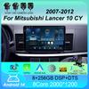 Android 14 Автомобильное радио для Mitsubishi Lancer 10 CY 2007 - 2012 Мультимедийный видеоплеер Навигация стерео GPS