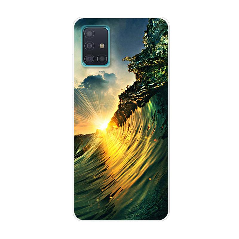 Для чехла Samsung Galaxy A71 A51 M31 Чехол M31S Мягкий силиконовый задний чехол для Samsung A71 M31S Чехол A 51 Ударопрочный чехол M31 Чехол
