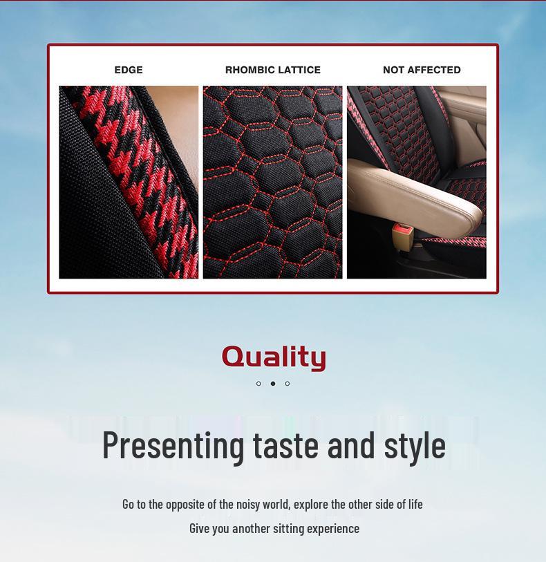 2016 Универсальный льняной чехол на сиденье Baojun 730, Полное покрытие для семиместного автомобиля, Всесезонный.