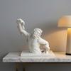 3D-печатная скульптура бюста Лаокоона Устойчивое основание Орнамент из греческой мифологии Древнегреческая художественная коллекционная фигурка Декор для прихожей гостиной