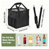 Water Resistant Nylon Beverages Bag Adjustable Compartments Foldable Portable Multiple Carry
