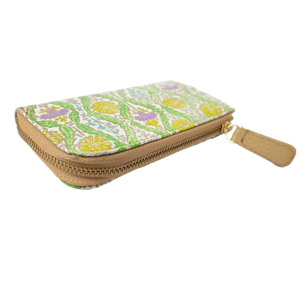 Ключ Ключ Умный Кожа Натуральная Мисузу Цветочный Подарок для Женщин и [Юдзэн Бунко] Чехол, Держатель, Ключ, L-образная Молния, Раскладной, Аксессуары, Женский,