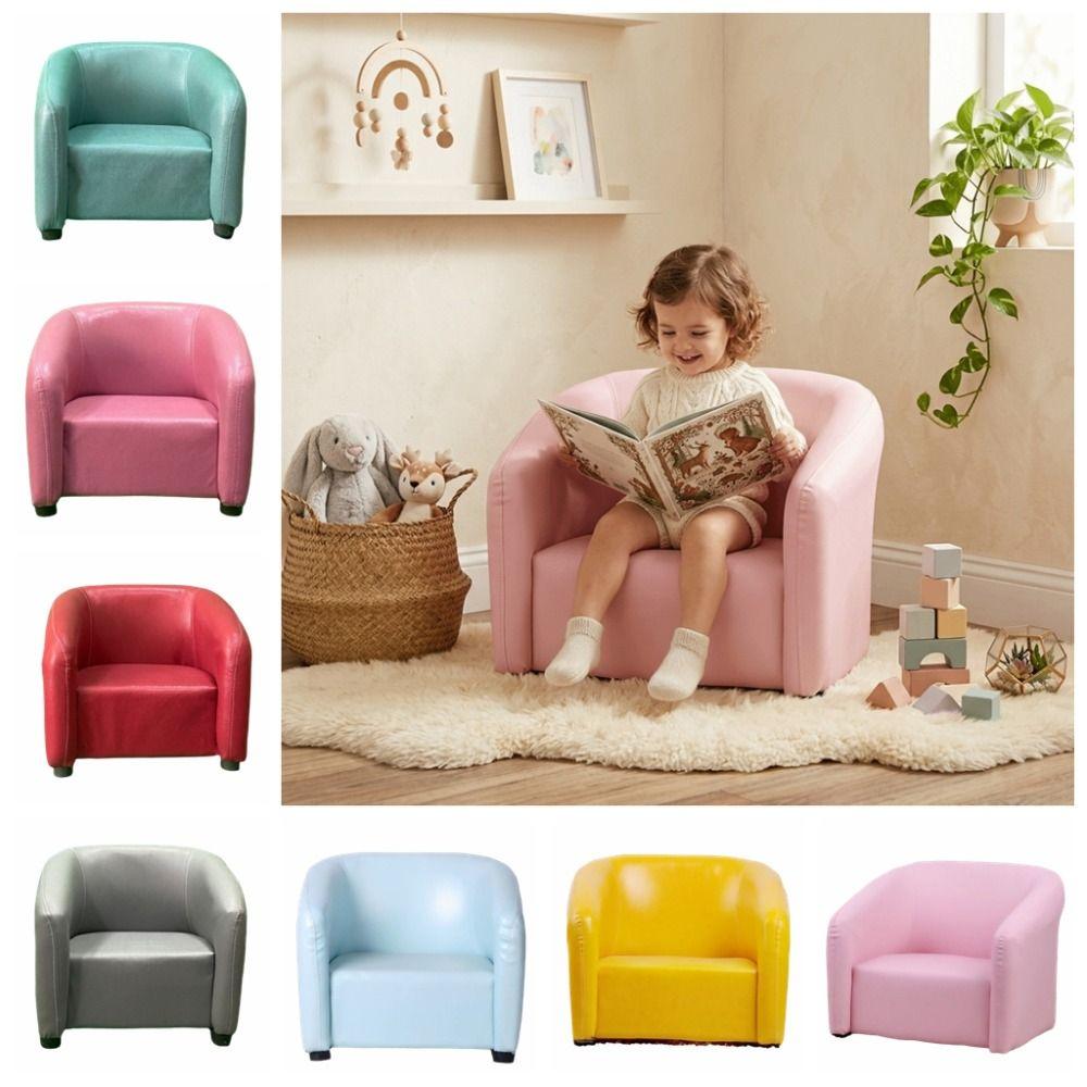 Soft Kids Single Sofa Chair Small Toddler Couch Seat Private Seating Lazy Armchair Bedroom