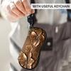 Hanging Sunglasses Storage Bag Leather Sunglasses Holder Butterfly Print Eyeglass Case  Women