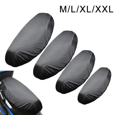 M/L/XL/XXL Чехол для сиденья мотоцикла от дождя, универсальный гибкий водонепроницаемый чехол для седла, черная подушка для сиденья мотоцикла из ткани Оксфорд 210D