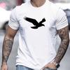 2024 Casual Men's T-Shirt Eagle Graphic Clothing Spring Summer Short Sleeve Tops Extra Large Size Boys Tees 5XL For Mens Shirt