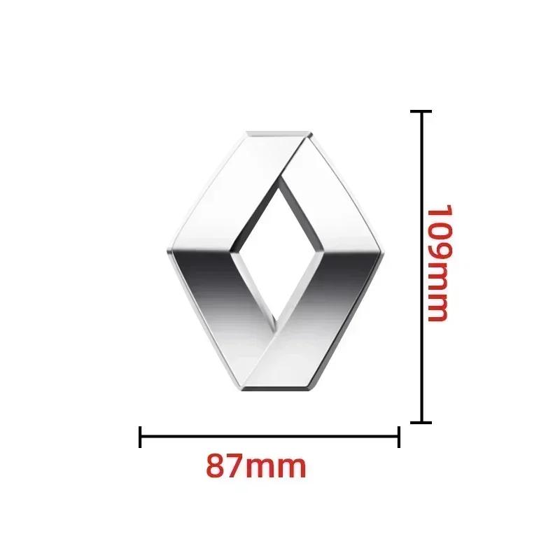 For Renault 2026 New Hub Caps 3D Logo Badge Car Front Grille Emblem Rear Trunk Sticker For Renault ZOE Austral Kardian Rafale Ka