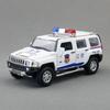 Alloy Model Car H3 Police Suv With Lights And Sound Effects For Kids Play