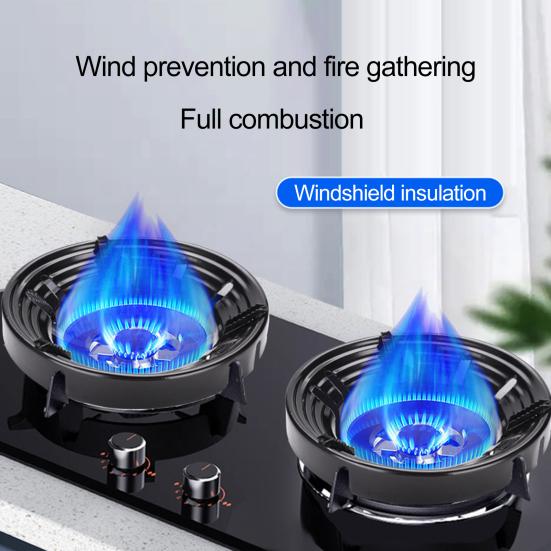 Газовая плита Wok Ring Жаростойкая эмаль Энергосберегающая ветрозащитная круглая крышка газовой плиты Сковорода Стеллаж для хранения Wok Подставка для подставки Аксессуары