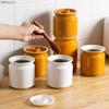 Ceramic Jars Color Ceramic Airtight Jar Household Food Pickles Sauerkraut Airtight Storage Jar Household Kitchen Supplies