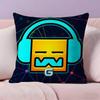 Игровая Подушка Geometry Dash Ультра Мягкая Кожевенно-Дружелюбная Ткань Облачный Комфорт и Скрытая Молния