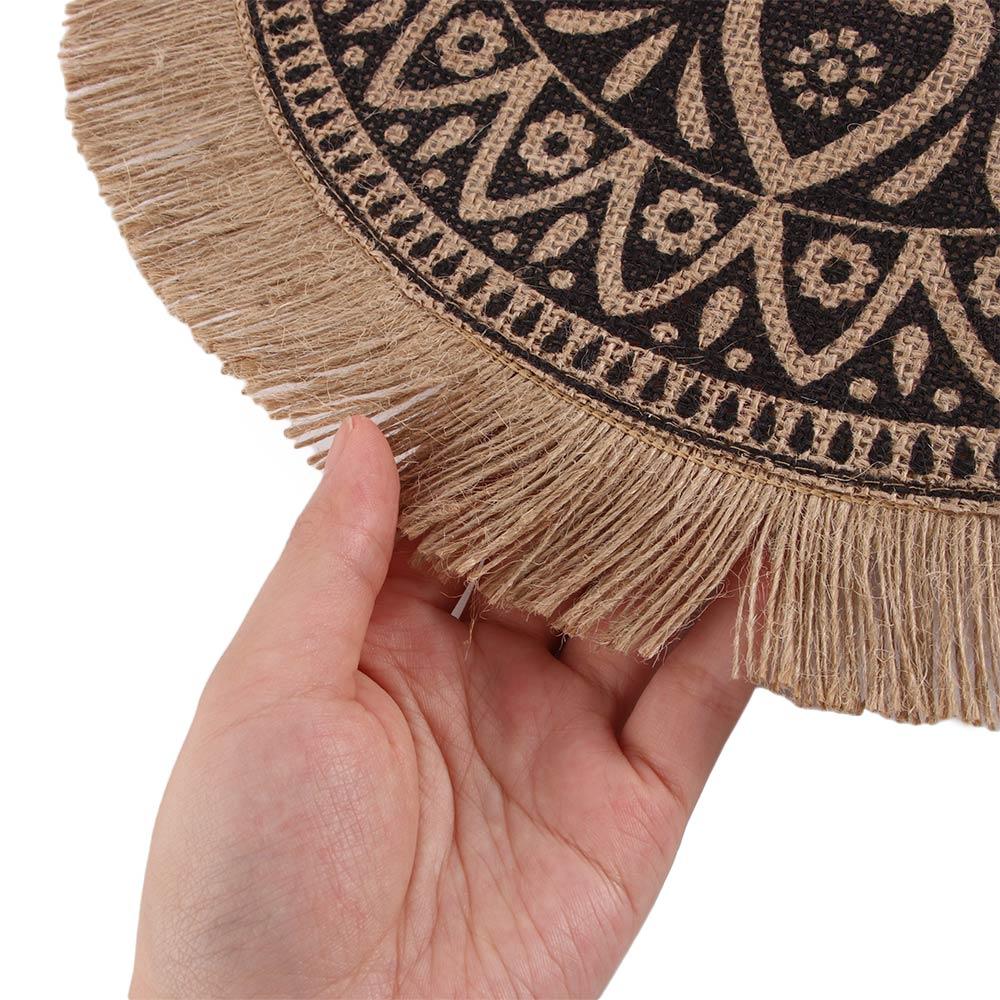 Embroidery Heat Insulation Plate Craft Kitchen Supplies Coaster Table Placemat Coffee Cup Mats